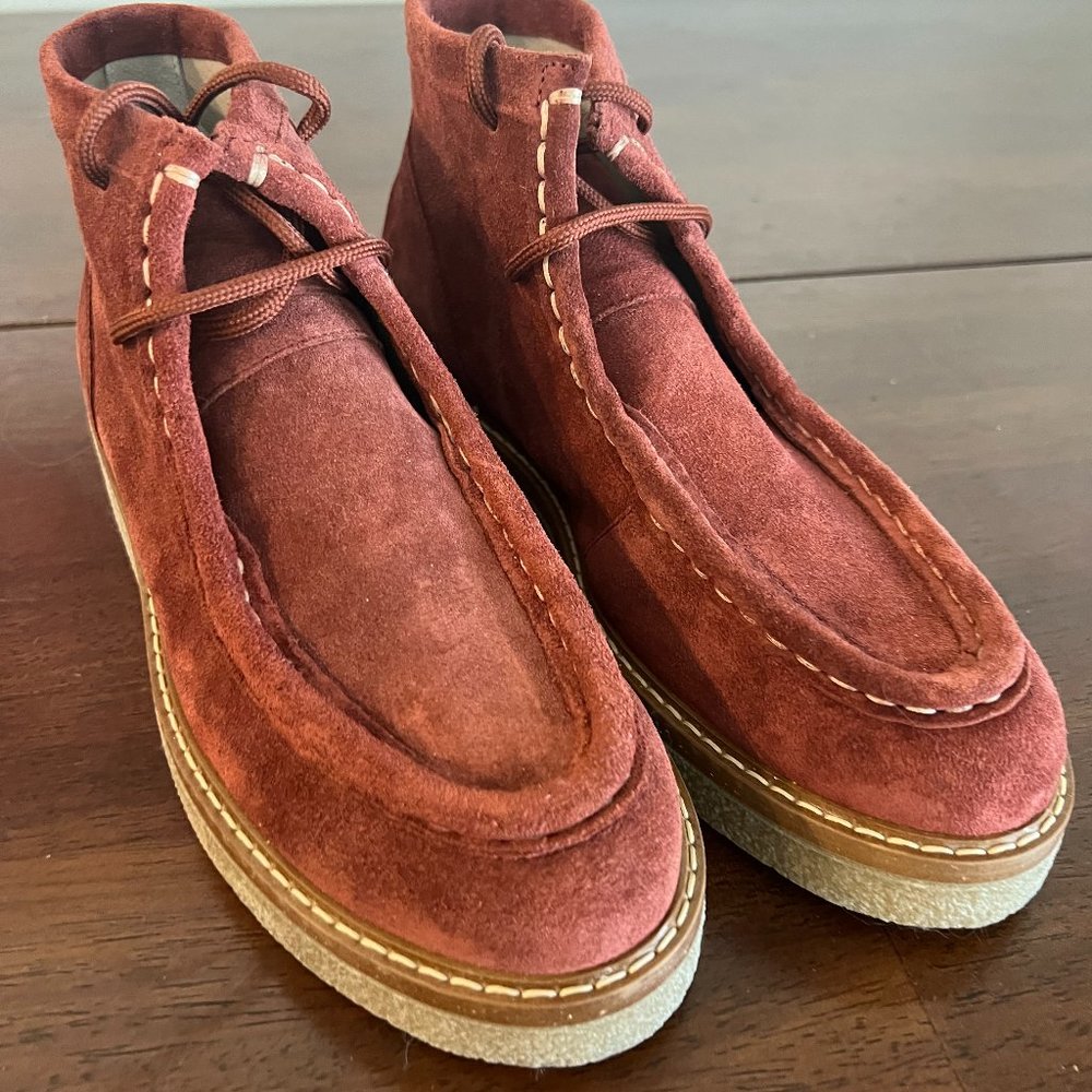 Sundance Laced Bootie. Suede Rust Color - image 1